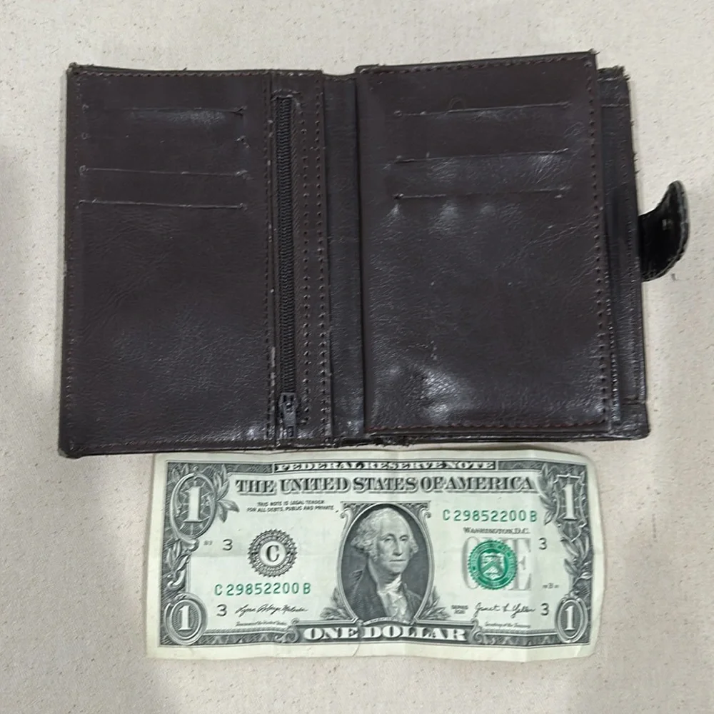 Vintage leather wallet